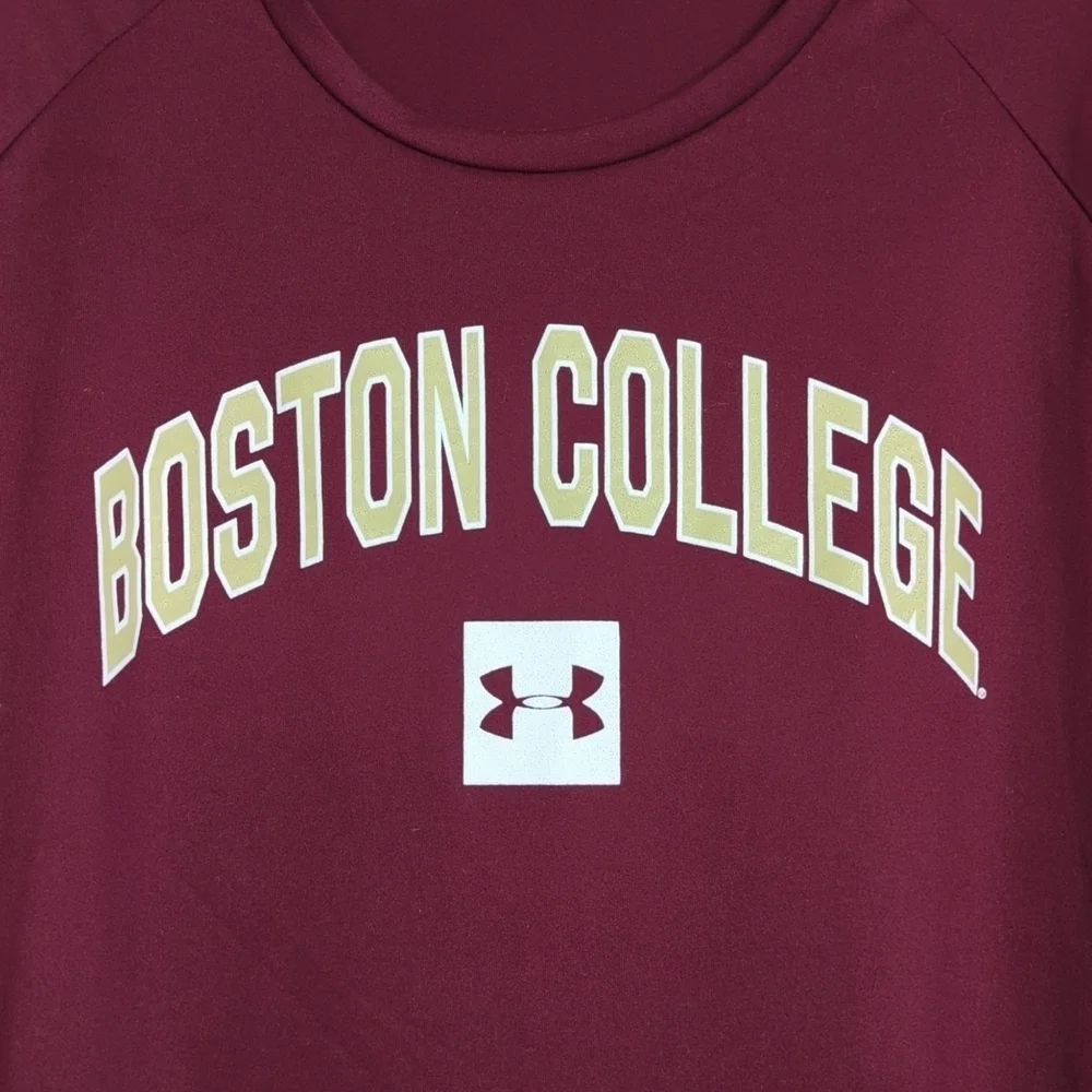 Adidas Boston College Maroon Long Sleeve Top Size 2XL - Picture 5 of 10